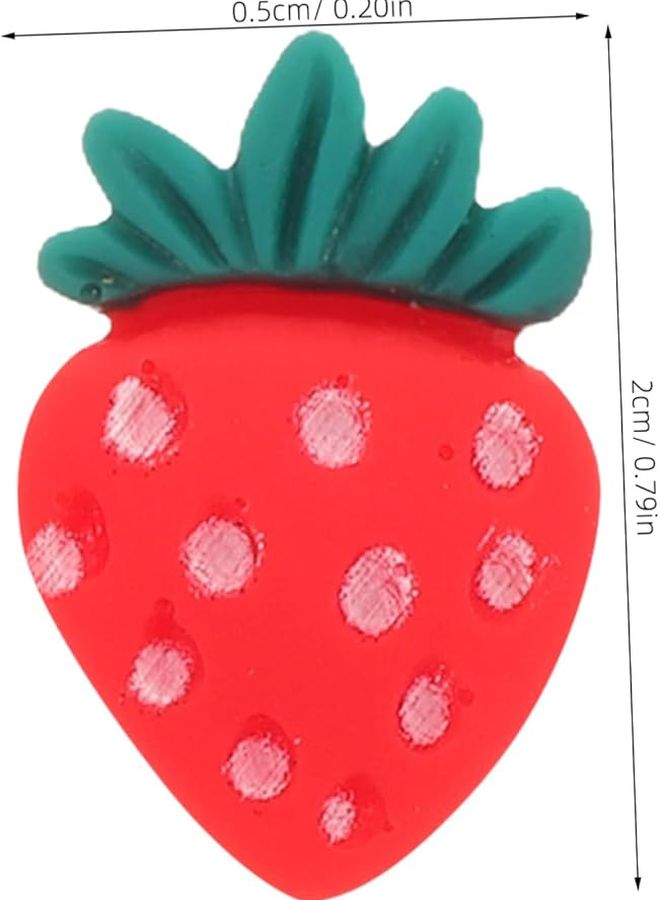 Resin Strawberry Cake Toppers 30pcs For Birthday Baby Shower Valentine Decorations - Image 2